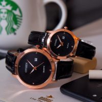 ست ساعت زنانه ومردانه Citizen مدل Mark (قاب مسی)