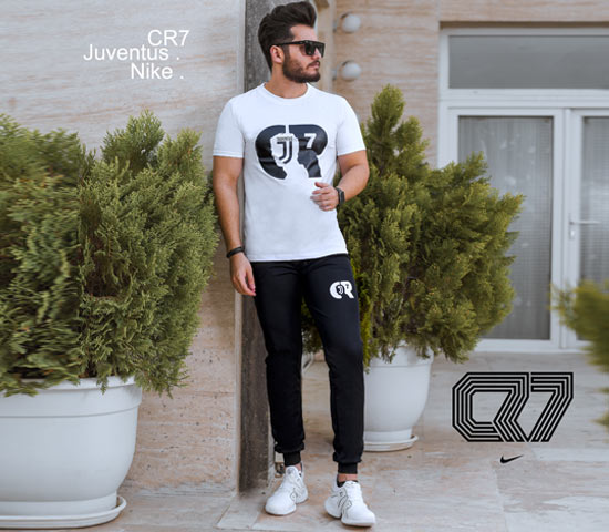 ست تیشرت و شلوارمردانه Cr7 مدل Juventus (سفید) - Image 2