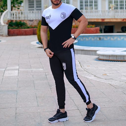 ست تیشرت و شلوار مردانه Cr7 مدل Cris