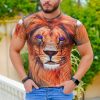 تیشرت مردانه مدل Lion