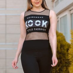 تاپ دخترانه مدل Cook(مشکی)