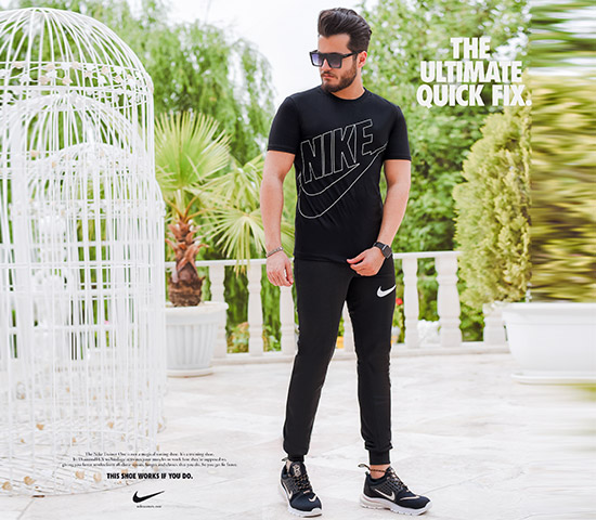 ست تیشرت وشلوار Nike مدل Andre (مشکی) - Image 2
