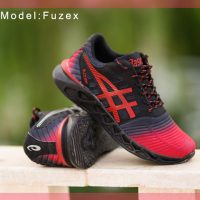 کفش مردانه Asics مدل Fuzex (مشکی،قرمز)