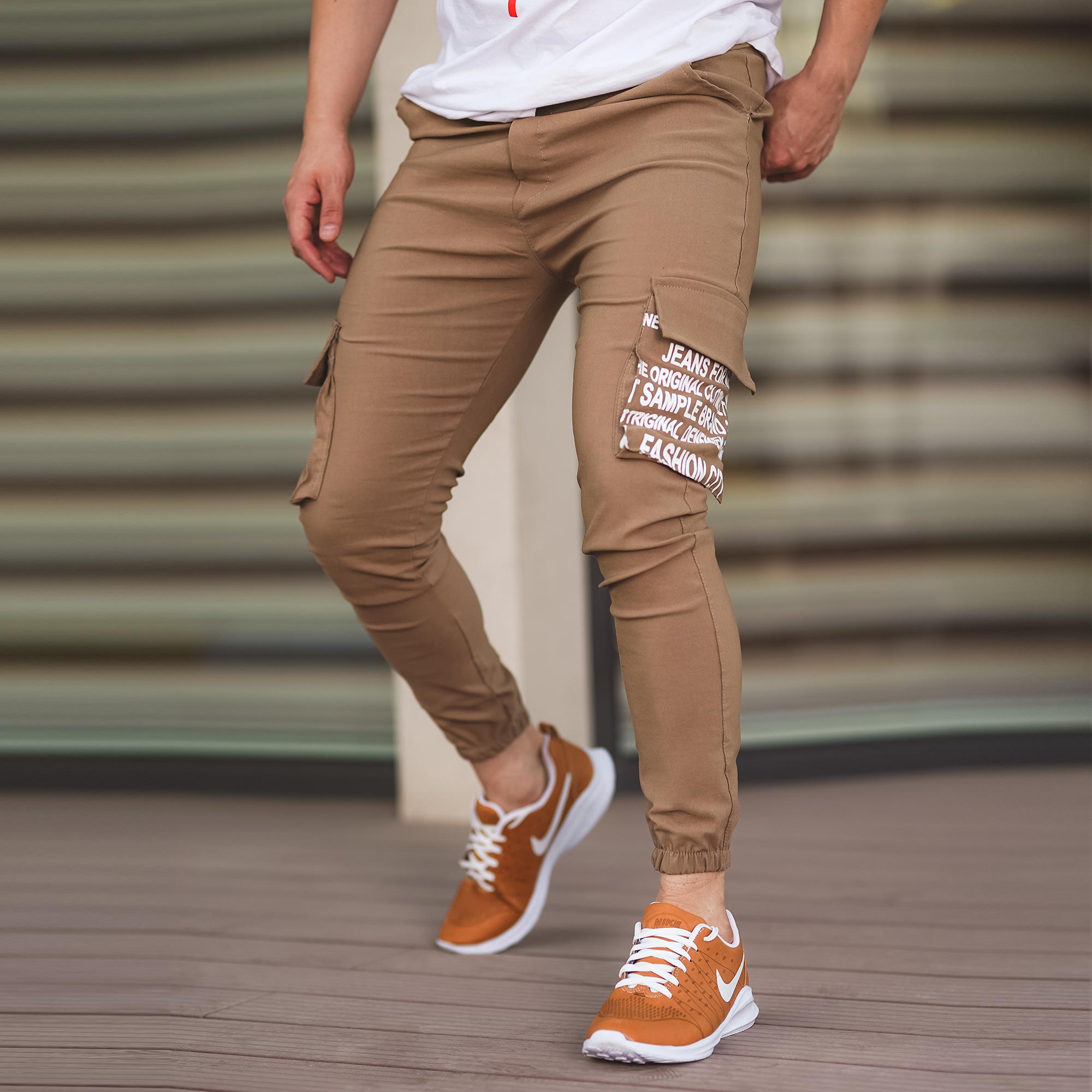 شلوار اسلش مردانه Cheyrr(کرم ) - Image 4