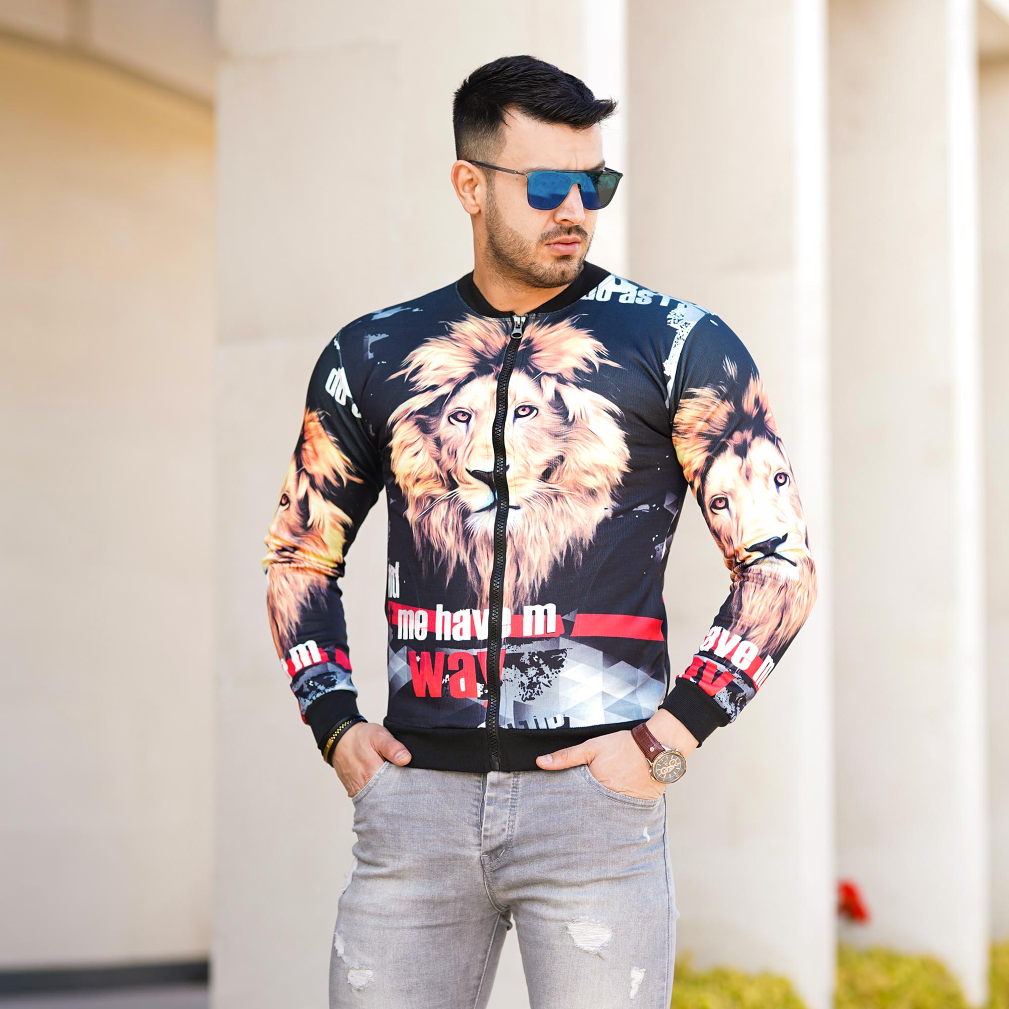 سویشرت مردانه Lion way - Image 3
