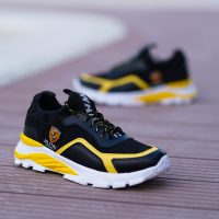 کفش مردانه Ferrari مدل JILITAi(زرد و مشکی)