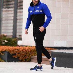 ست سویشرت و شلوار adidas مدل Himan (آبی)