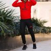 ست سویشرت و شلوار adidas مدل silence(قرمز)