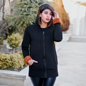 سویشرت زنانه کلاه خز Ariyan