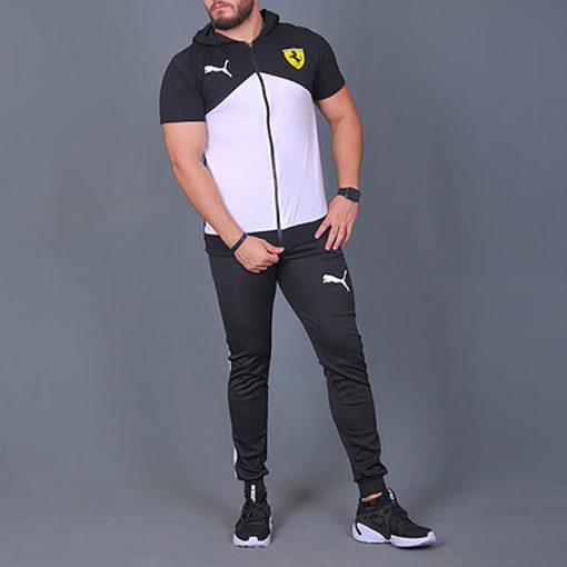 ست تیشرت و شلوار زیپ دار مدل Ferrari