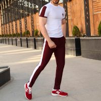 ست تیشرت و شلوار Darkub(زرشکی)