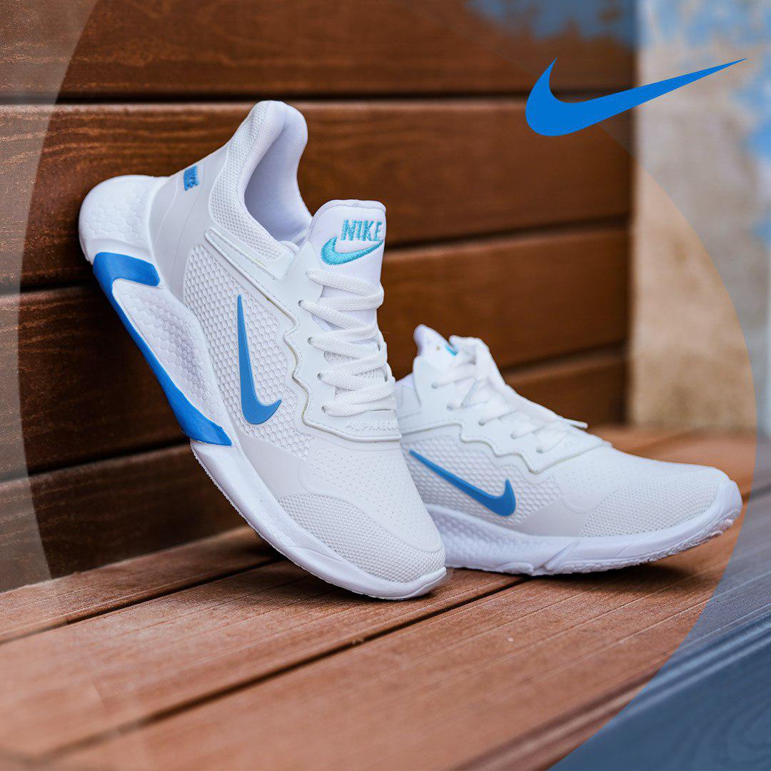 کفش مردانه nike مدل adrian (سفید آبی) - Image 3