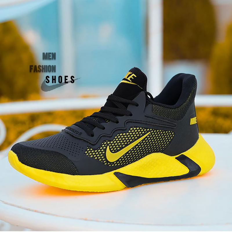 کفش مردانه nike مدل adrian (مشکی زرد) - Image 3
