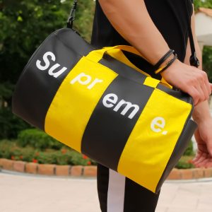 ساک ورزشی مدل Supreme (مشکی زرد)