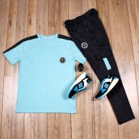 ست تیشرت شلوار Babel (فیروزه ای)