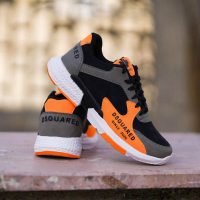 کفش مردانه مدل DSQ(مشکی نارنجی)