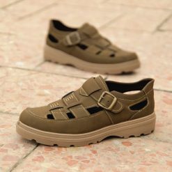 صندل مردانه مدل Bizon (زیتونی)