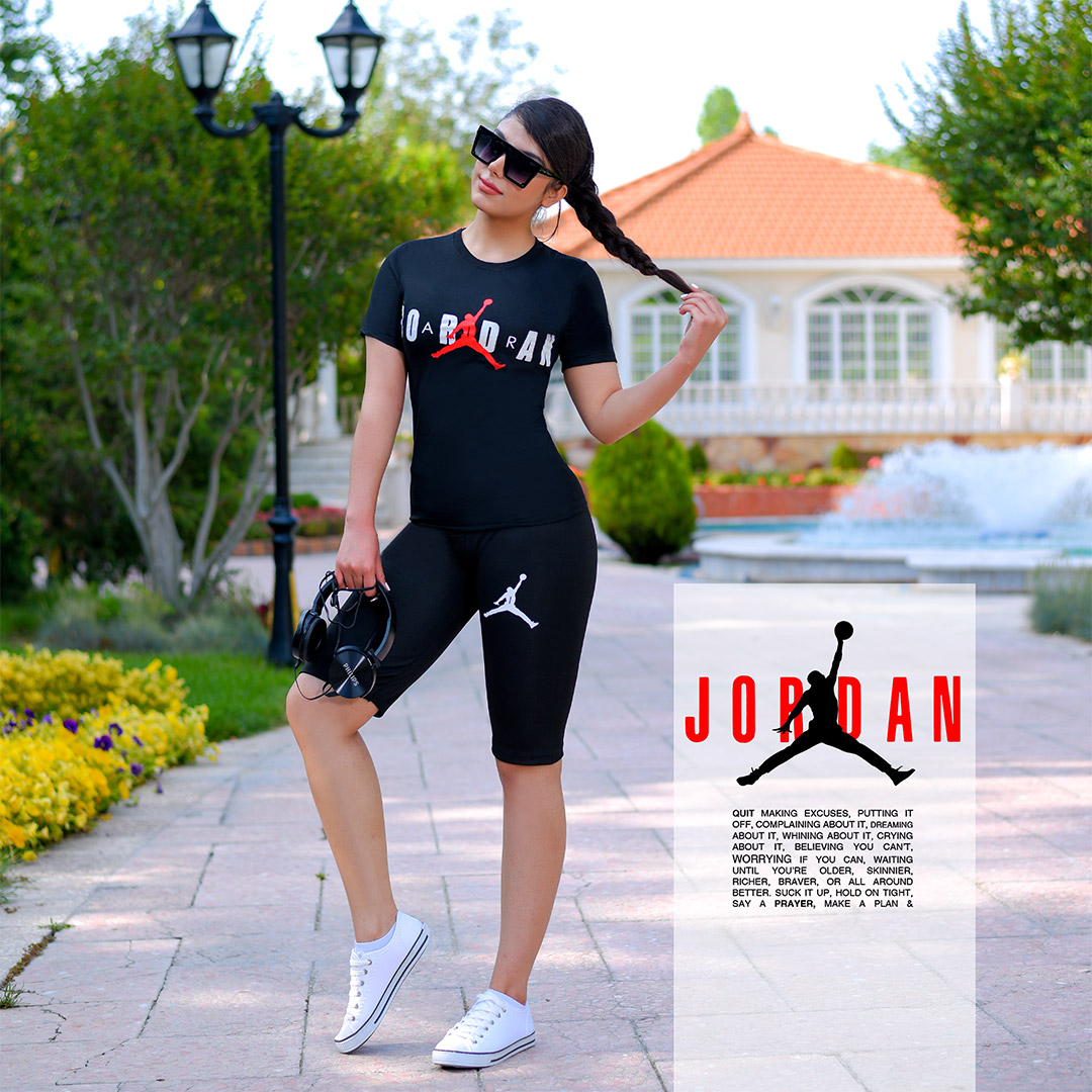 ست تیشرت و شلوارک زنانه Jordan مدل Elizabeth - Image 2