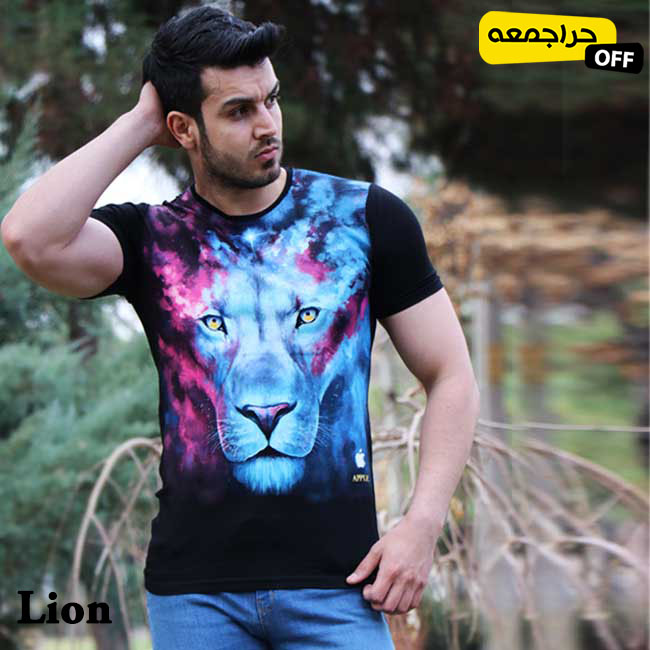 تیشرت آستین کوتاه طرح lion - Image 2