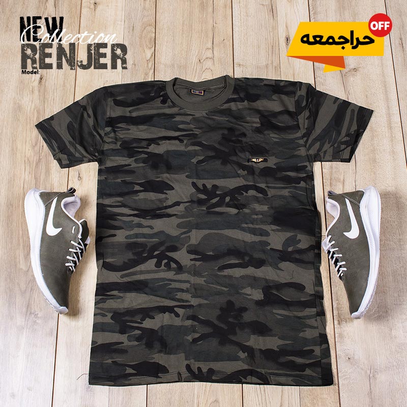 تیشرت ارتشی مردانه طرح RENJER - Image 2
