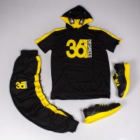 ست تیشرت و شلوار مردانه کلاهدار 361 مدل Alfa