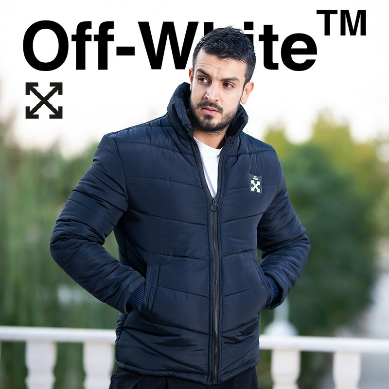 کاپشن مردانه off white مدل Silva (سورمه ای) - Image 3