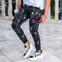 شلوار اسلش اسکلتی Oliver( خاکستری)