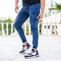 شلوار اسلش طرح لی پنج جیب مدل Zahir