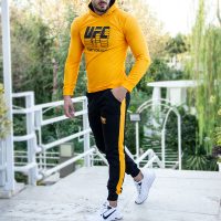 ست سویشرت و شلوار FONT(زرد)