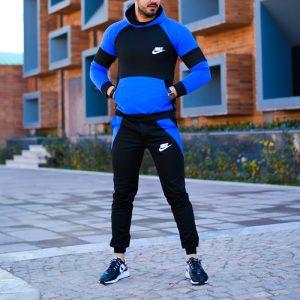 سویشرت و شلوار مردانه Nike مدل elyar (آبی)