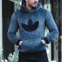 سویشرت مردانه adidas مدل shaniya (طوسی)