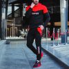 سویشرت و شلوار Ferrari مدل Atyal (مشکی قرمز)