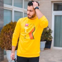 بلوز مردانه مدل ROCK (زرد)