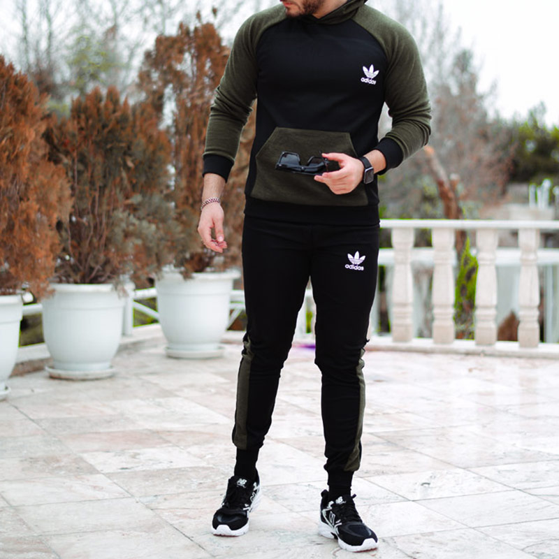 سویشرت و شلوار adidas مدل glass (سبز) - Image 2