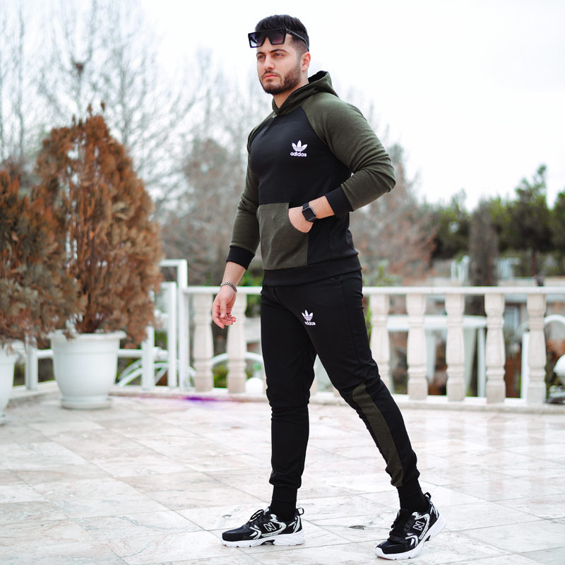 سویشرت و شلوار adidas مدل glass (سبز) - Image 4