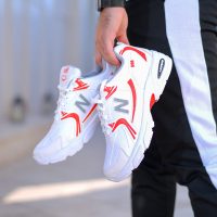 کفش مردانه New balanc مدل ABZ (سفید قرمز)