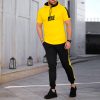 ست تیشرت و شلوار Nike مدل shikson (زرد)