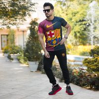 ست تیشرت شلوار مردانه FCB مدل satkih