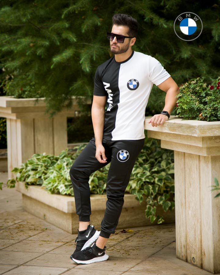 ست تیشرت شلوار مردانه مدل BMW - Image 3