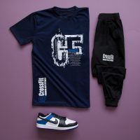 تیشرت شلوار مردانه مدل Crossfit (سورمه ای)