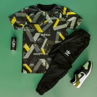 ست تیشرت و شلوار adidas مدل ORIGINAL (زرد)
