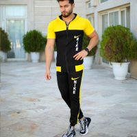 ست تیشرت وشلوار مردانه Nike مدل Magic (زرد)