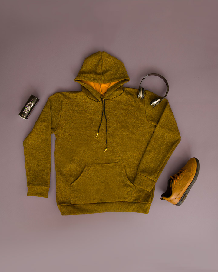 هودی مردانه کلاه دارIcon(خردلی) - Image 3