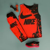 ست تاپ شلوارک nike مدل Boxing(قرمز)