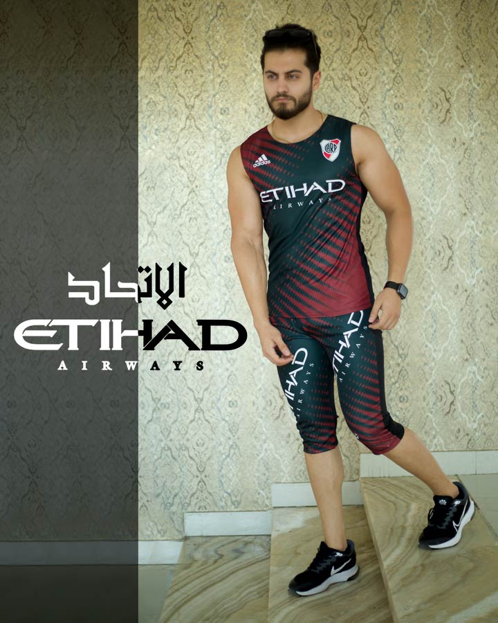 ست تاپ و شلوارک مردانه Adidas مدل Etihad - Image 4