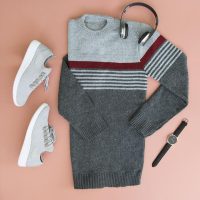 بافت مردانه مدل Pontia (زغال سنگی)