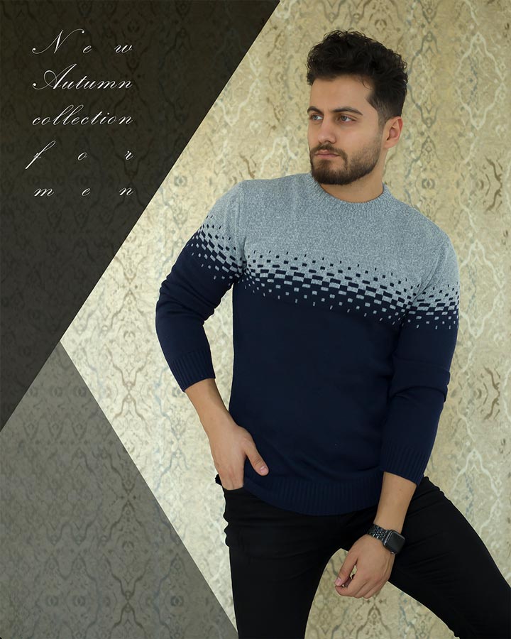 بافت مردانه مدل ROMO (سورمه ای) - Image 5