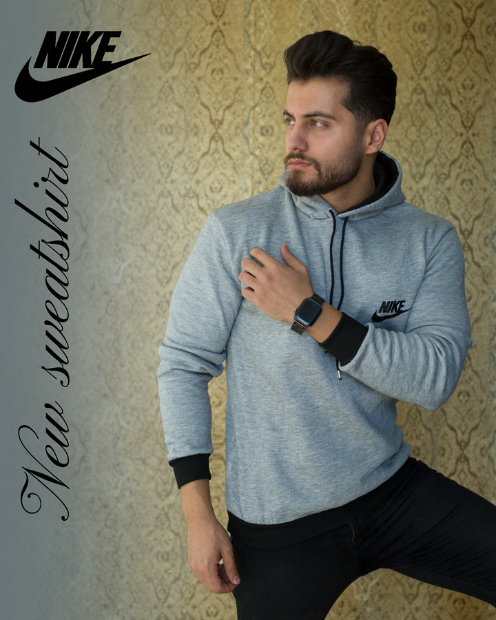 سویشرت مردانه Nike مدل Ganja (طوسی) - Image 4