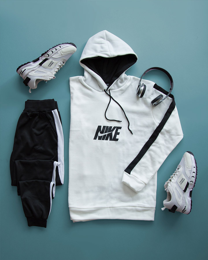 ست سویشرت و شلوار Nike مدل Demon (سفید) - Image 3