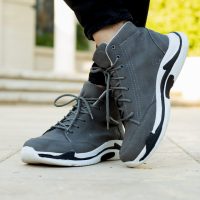 کفش ساقدار Balenciaga مدل Hoka (طوسی)